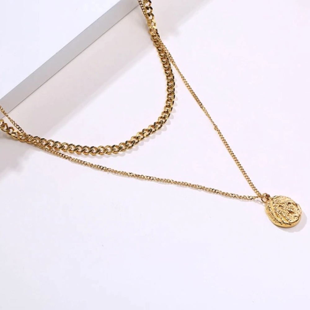 Coin chain necklace - Picture 3 of 4